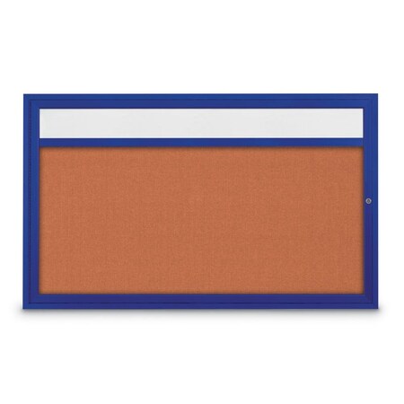 United Visual Products Hinge-less Radius Corkboard, 30"x36", Black Alum Frame/Keylime UVEB3036R-BLACK-KEYLIME